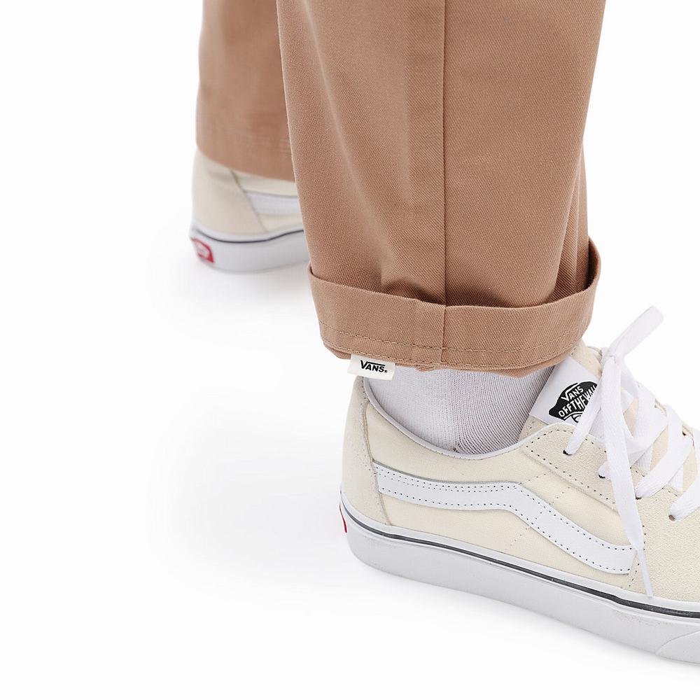 Ofertas Pantalones Vans Lizzie Armanto Skate Chino Mujer Beige