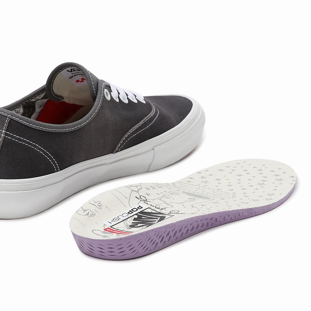 Tenis Vans Mujer Baratos Online - Daniel Johnston Skate Authentic Grises